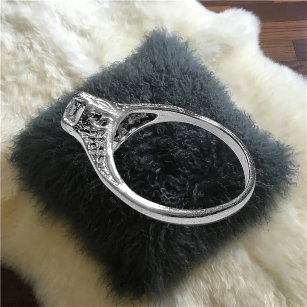 14K GE ESPO ~ Engagement Ring with Multifaceted CZ Stone. Size 8 NWOT